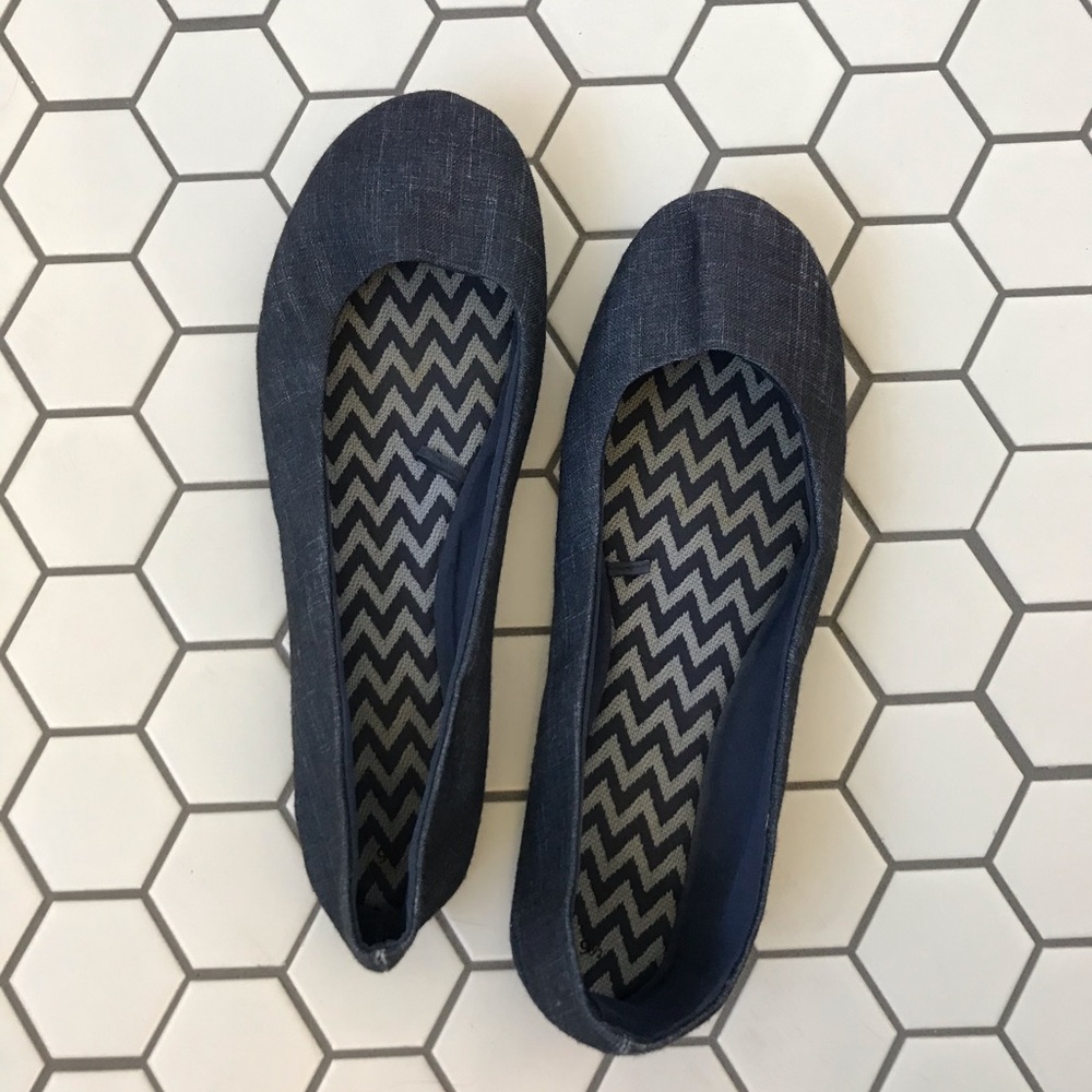 Denim Ballet Flats